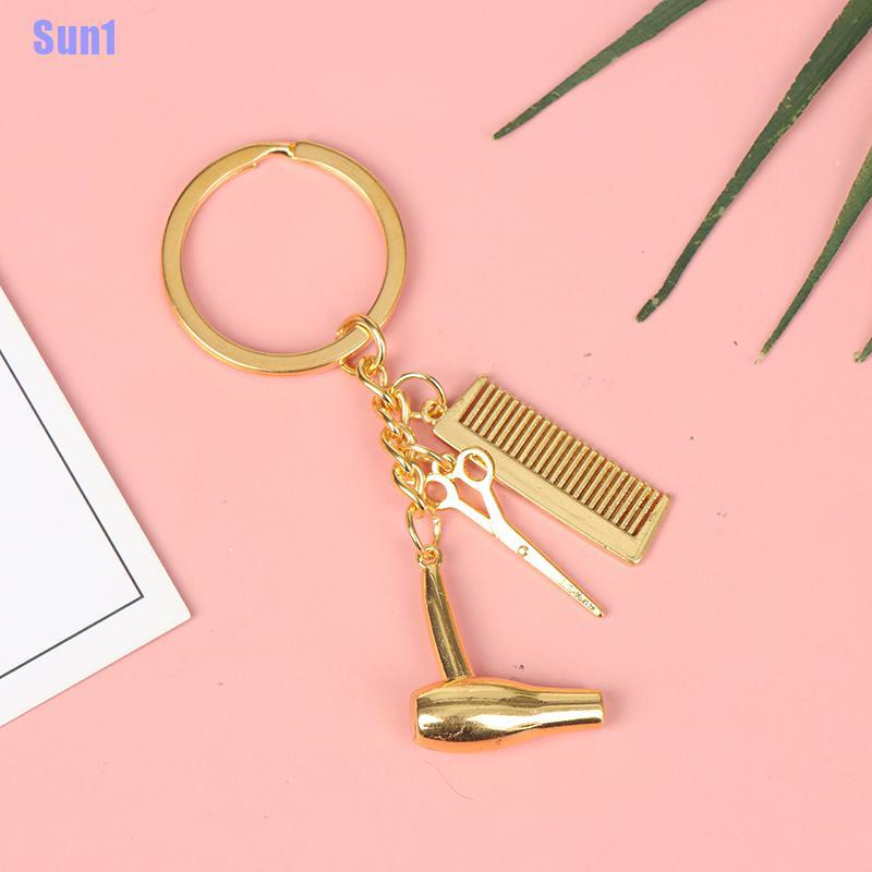 Móc Khóa Kèm Lược Và Máy Sấy Tóc Sun1