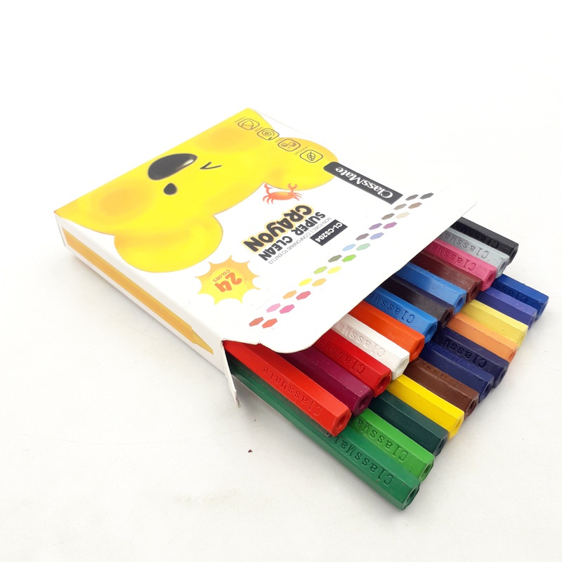 Bút sáp màu siêu sạch Classmate 6 Màu-12 Màu-18 Màu- 24 Màu- CS201/202/203/204