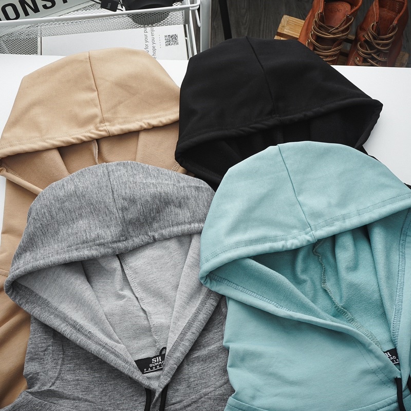 Áo khoác hoodie thun da cá in chữ Bigsize &lt; 110kg