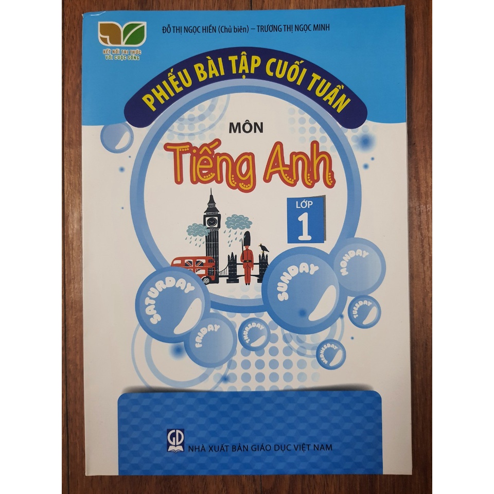 Sách - Phiếu bài tập cuối tuần môn Tiếng Anh lớp 1