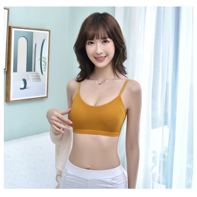 Áo Bra Nữ Gân Tăm Nâng Ngực Thiết Kế Có Cài Sau 1363