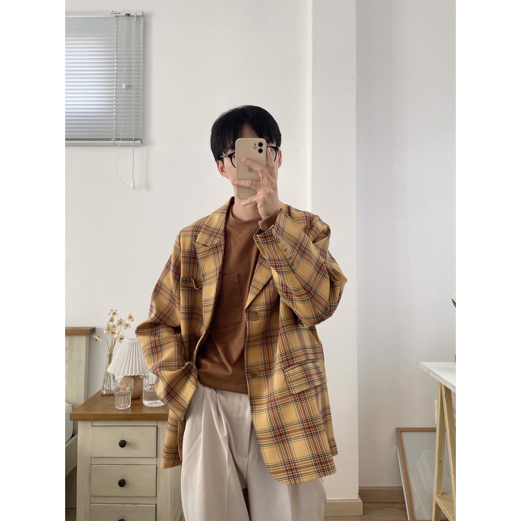 NOBITA HOME - ÁO KHOÁC BLAZER KẺ CARO