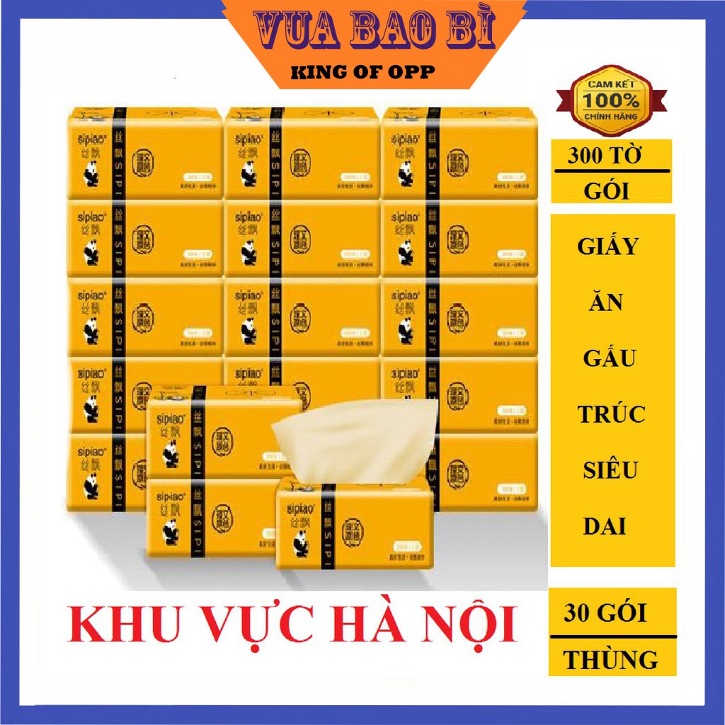 [Chỉ Bán Loại Xịn] 30 GÓI GIẤY ĂN GẤU TRÚC CHÍNH HIỆU SIPIAO (SIÊU GIÁ RẺ)