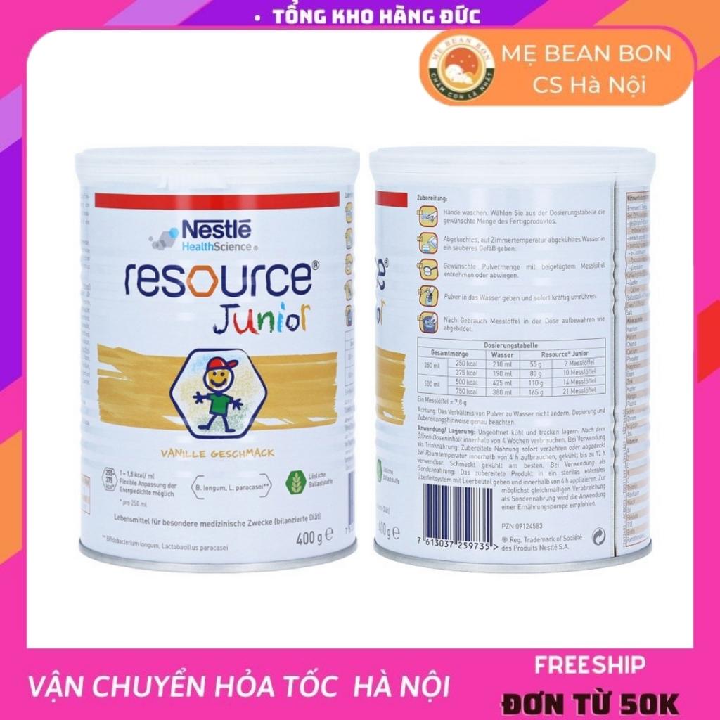 Sữa tăng cân cho trẻ biếng ăn suy dinh dưỡng chậm lớn Nestle Resource Junior 400g Đức hỗ trợ ăn ngon hấp thụ tốt an toàn