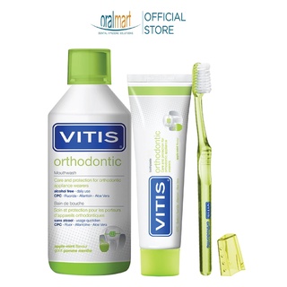 Bộ chăm sóc răng miệng dành cho người chỉnh nha Vitis Orthdontic Mixed Pack