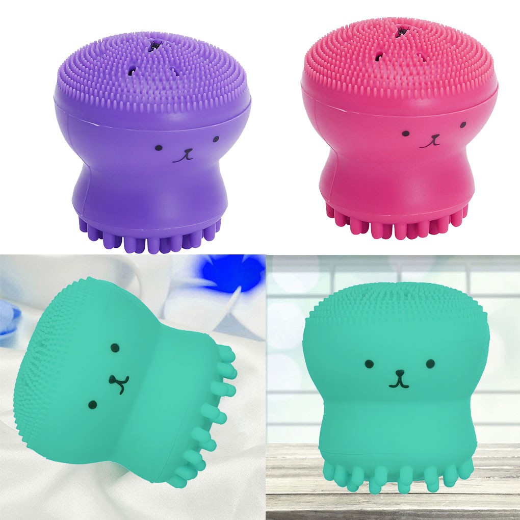 Cọ Rửa Mặt Hình Bạch Tuộc Bằng Silicon Tẩy Tế Bào Chết Làm Sạch Sâu Lỗ Chân Lông Tiện Dụng