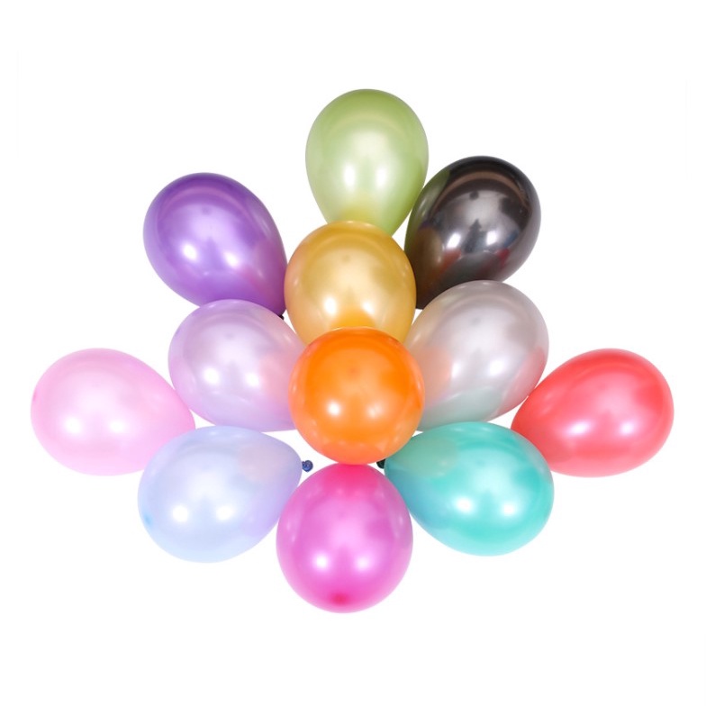 Bong Bóng Bay Nhũ tròn 10 inch , Bong Bóng trang trí sinh nhật trang trí đám cưới Phụ kiện trang trí sinh nhật
