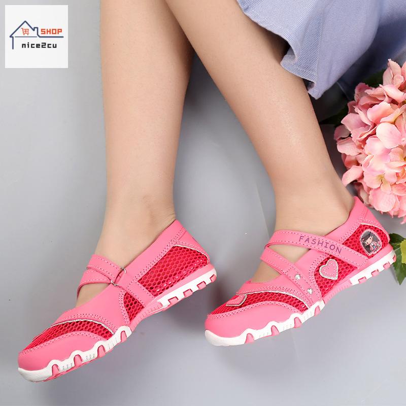 Giày Sandal Công Chúa Màu Hồng Thời Trang Mùa Hè 2022 Cho Bé Gái Biểu Diễn Múa