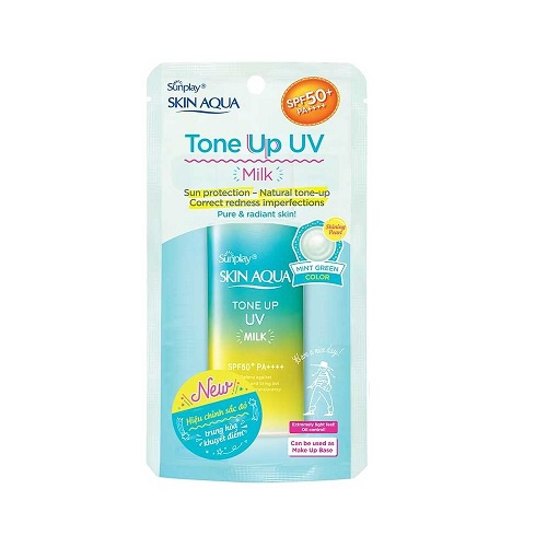 Sữa chống nắng kiềm dầu nâng tông Sunplay Skin Aqua Tone Up UV Milk 50g