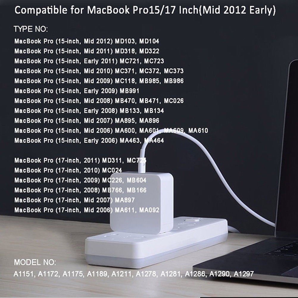 Cục sạc 85W L chuyên dụng cho MacBook Pro 15/17 Inch