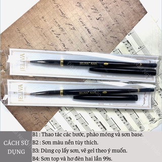 Cọ vẽ móng nét nail JELIVA số 01 Nghi Thảo
