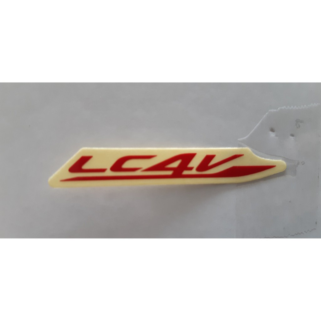 Tem chữ &quot;LC4V&quot; zin chính hãng Yamaha - Màu đỏ 1S9F178620