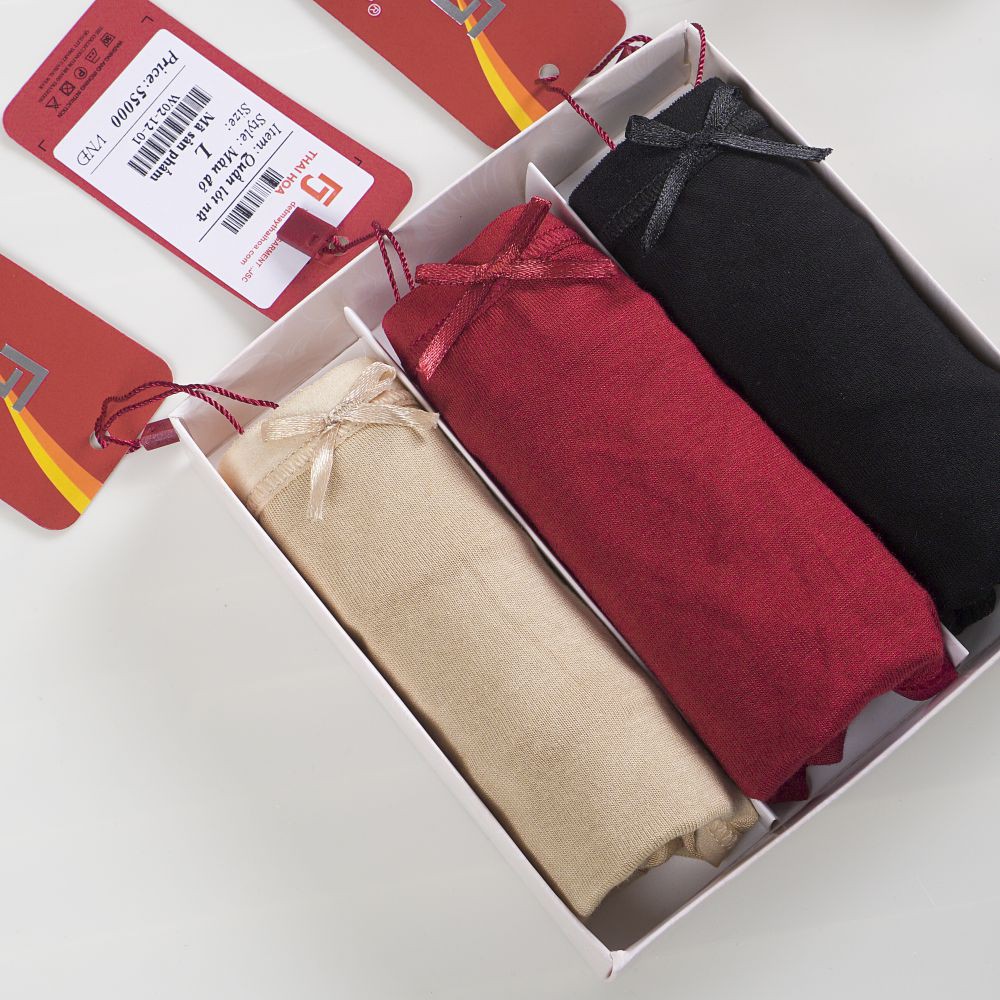 Quần lót nữ cotton Poly thun lạnh dễ thương, sexy, gợi cảm (3 màu ), hàng VNXK Thái Hòa - W02 | BigBuy360 - bigbuy360.vn