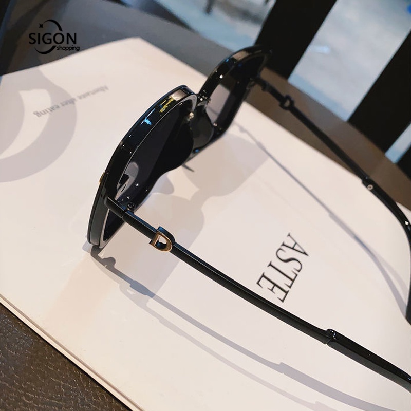 Kính Mát Gọng Vuông Lớn Chống Tia UV Thời Trang Cho Nam Nữ