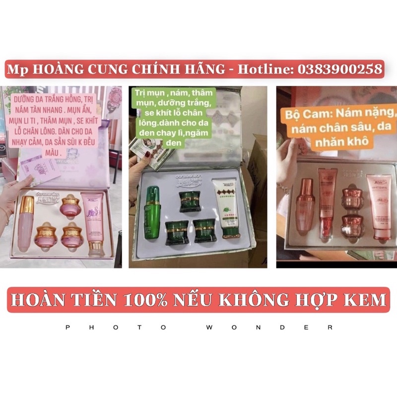 HOÀNG CUNG XANH, HỒNG,CAM 5in1