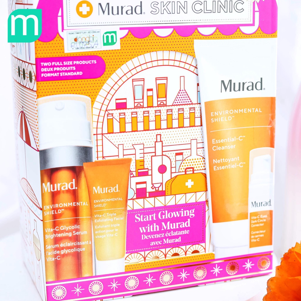 Bộ Làm Sáng Da Murad Start Glowing Skin Clinic 4 Món