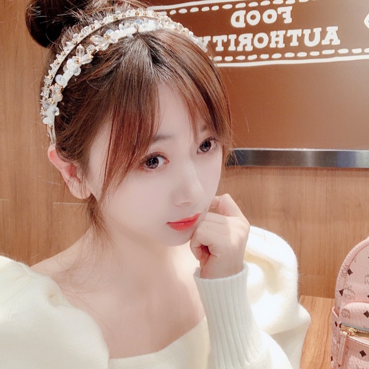 Băng Đô Cài Tóc Đính Đá Pha Lê Cao Cấp Sang Trọng Phong Cách Hàn Quốc