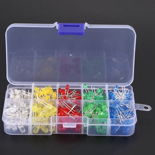 300pcs 3mm 5mm Assorted Color LED Light Emitting Diode Assortment Kit