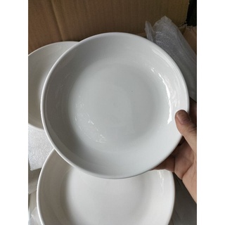 Dĩa sứ trắng size 7 inch