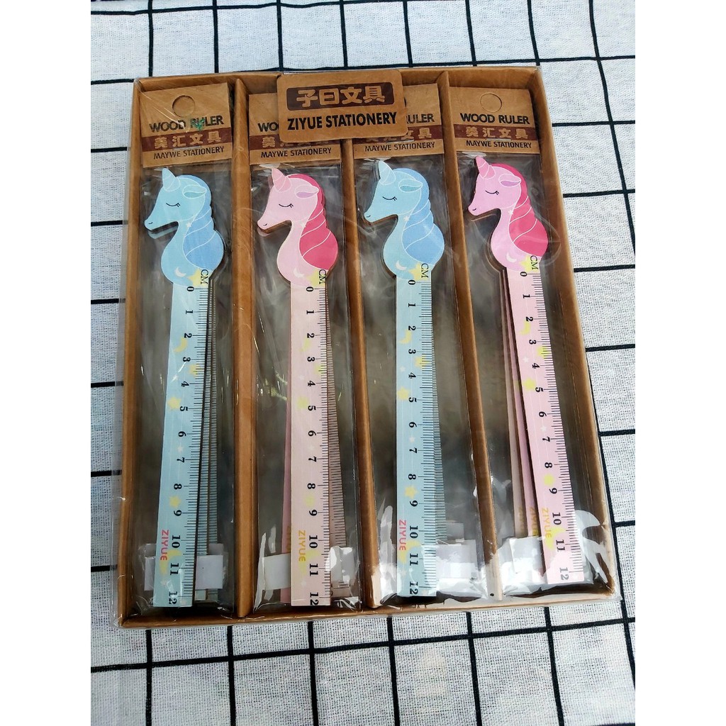 THƯỚC KẺ GỖ 10CM - 15CM NHIỀU MẪU MÃ, AN TOÀN SỬ DỤNG