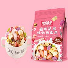 Ngũ Cốc Sữa Chua Hoa Quả Yougurt Fruit Oatmeal Đài Loan 400g - 500g 💝FREESHIP💝 Ngu Coc Sua Chua Mix Hoa Quả Ăn Kiêng