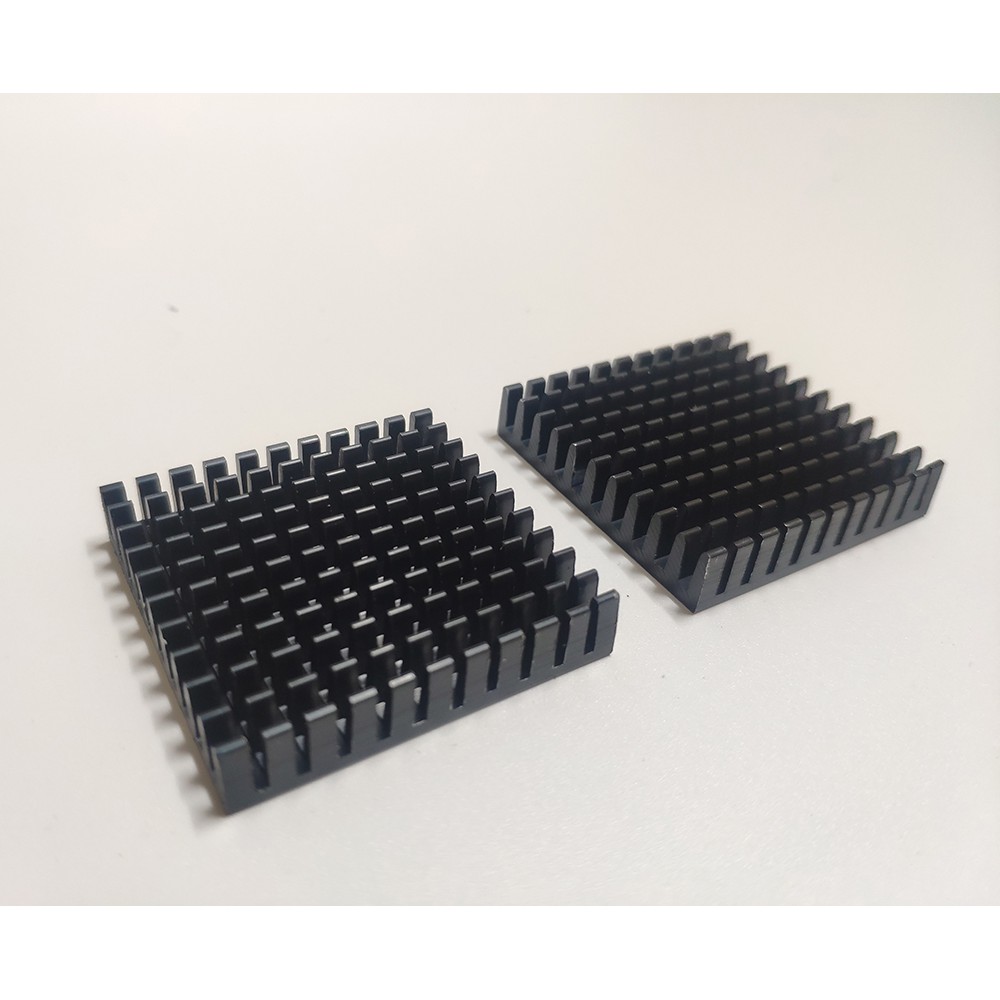 Bộ 2 miếng nhôm tản nhiệt màu đen kích thước 40x40x8mm