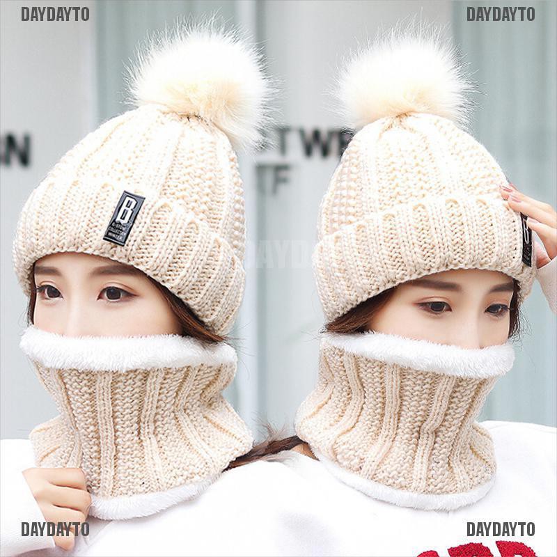 Set Nón Len Và Khăn Ống Len Giữ Ấm Mùa Đông Dành Cho Cả Nam Và Nữ