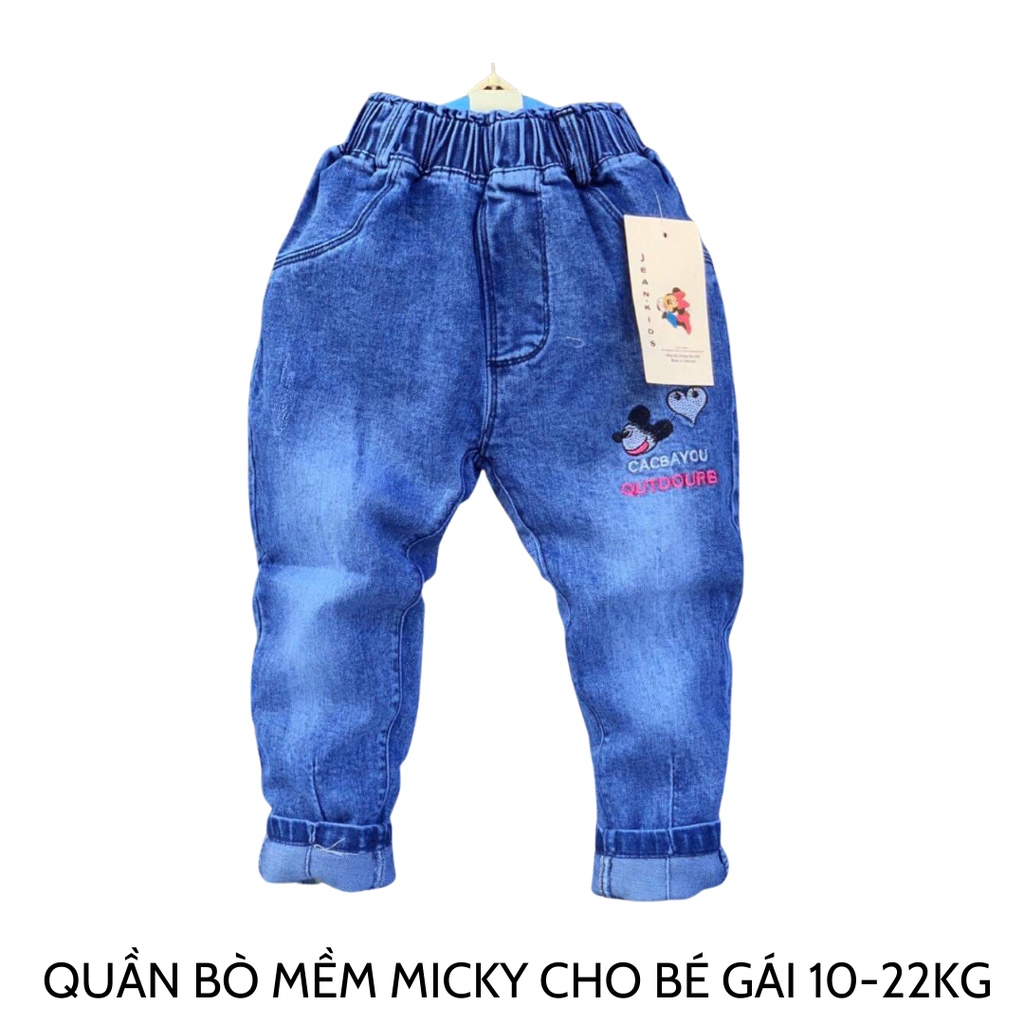 Quần jeans/bò cho bé gái 10-22kg