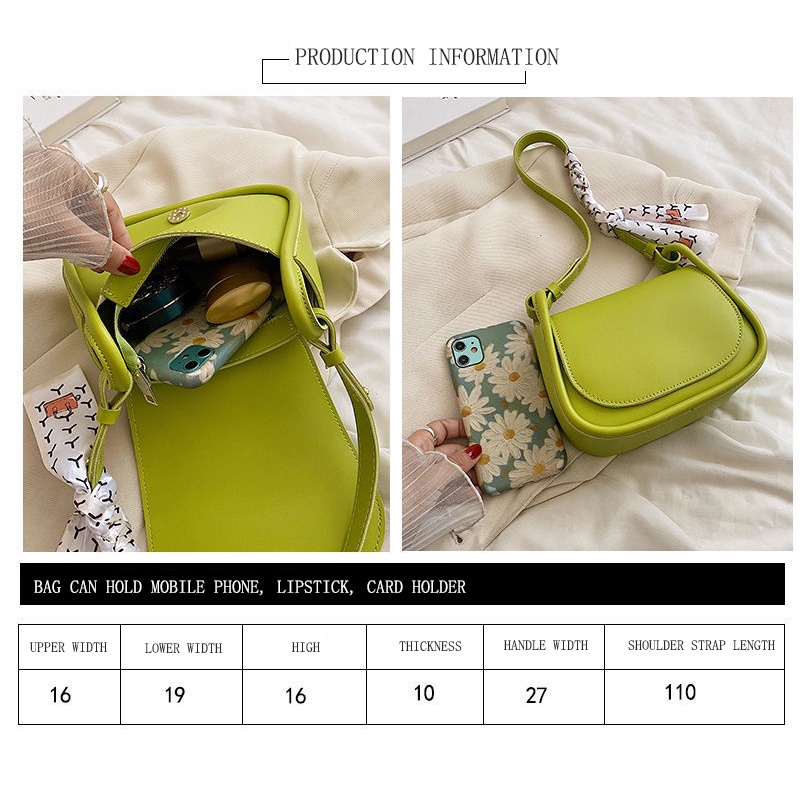 ENVIROSAX Túi yên gió IG thời trang mới túi đeo vai đơn giản túi yên đơn giản