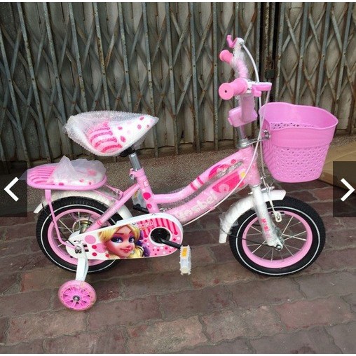 Xe đạp bé gái bánh 12 inh cho bé 3-5 tuổi