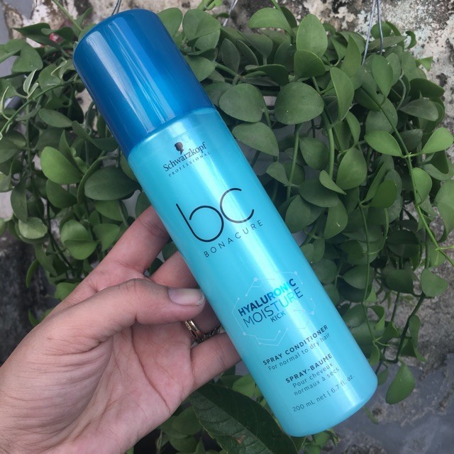 [#schwarzkopf_chính_hãng] Xịt dưỡng tóc Schwarzkopf BC Bonacure Hyaluronic Moisture Kick Spray Conditioner 200ml
