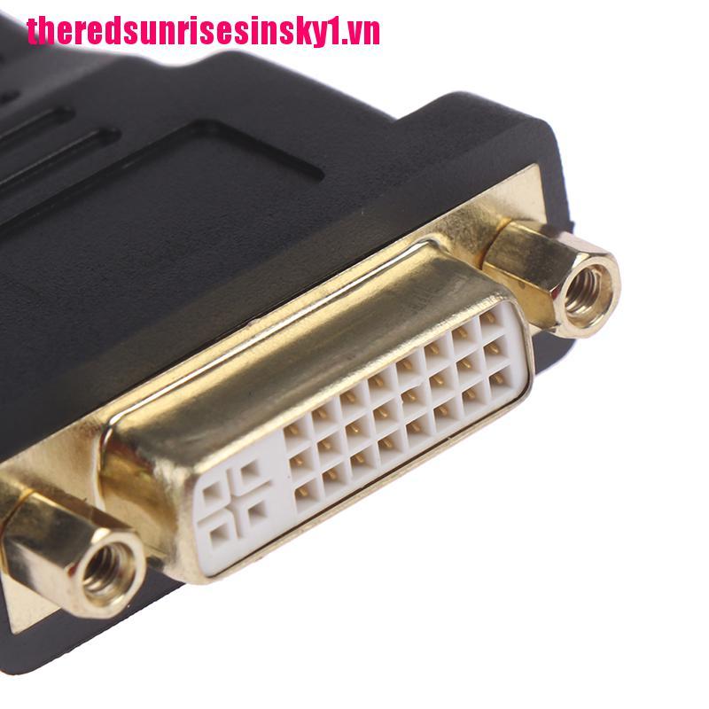 (3C) Giắc Chuyển Đổi Dvi-D Dual Link (24 + 5 Pin) Female Sang Hdmi Male Cho Lcd Hdtv