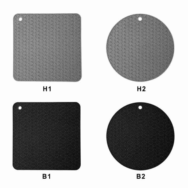 Tấm Lót Bàn Ăn Bằng Silicone Cách Nhiệt Chống Bỏng Họa Tiết Tổ Ong
