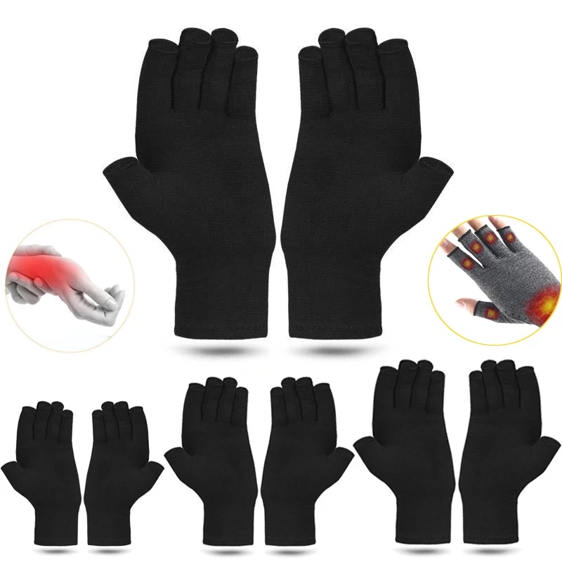 Đôi găng tay cotton nén thông thoáng giảm đau khớp cho cả nam và nữ khi đi xe đạp