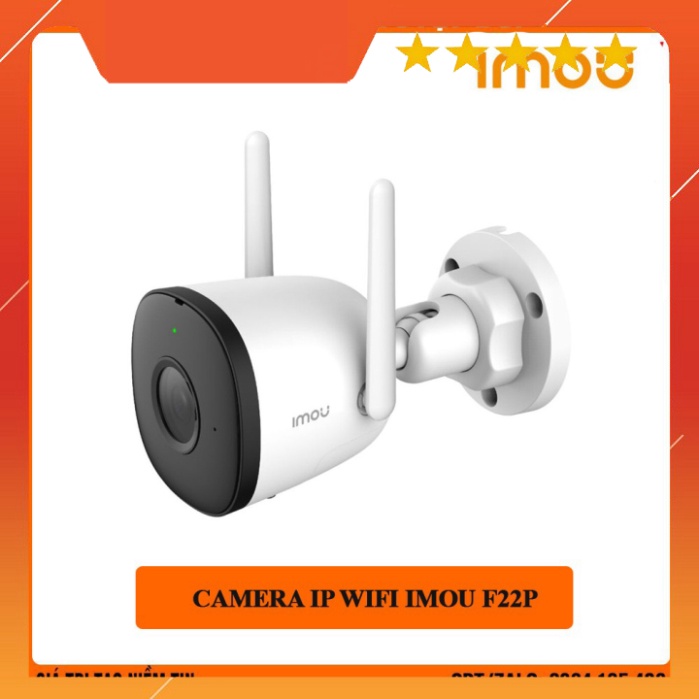 Camera IP wifi ngoài trời IMOU F42P 4.0M  F22P 2.0M  -Angten đôi và MIMO - Chống nước IP67