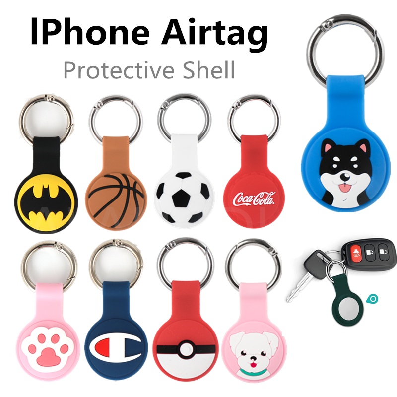 Vỏ Bọc Cao Su Họa Tiết Hoạt Hình Cho Móc Khóa Thông Minh apple Airtag