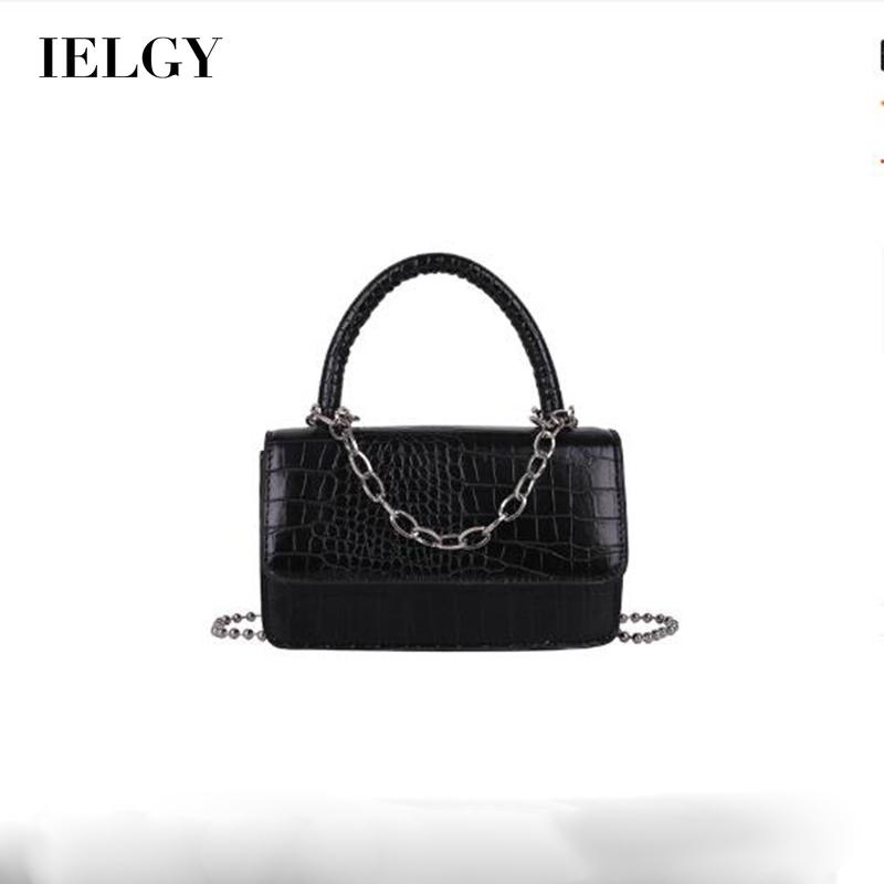 IELGY Túi Đeo Vai Hình Vuông Cỡ Nhỏ Phối Dây Đeo Sợi Xích Thời Trang Cho Nữ