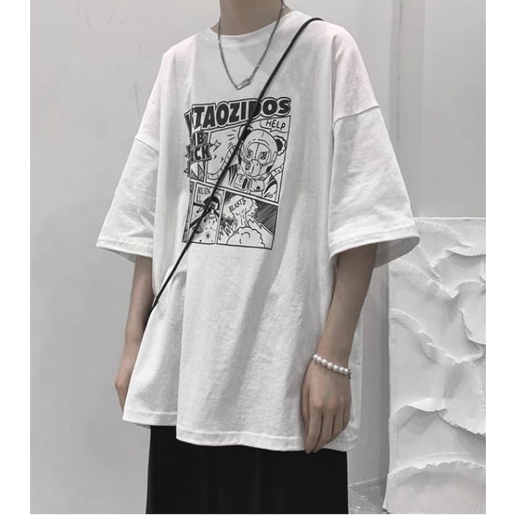 Áo thun tay lỡ nam nữ, áo phông unisex form rộng chất cotton | BigBuy360 - bigbuy360.vn