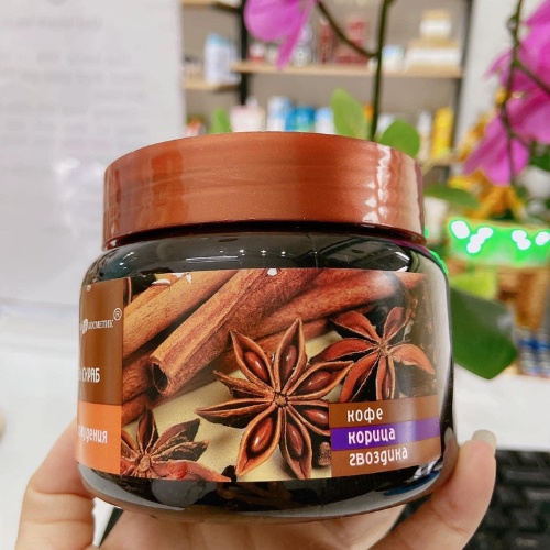 Tẩy da chết body quế hồi và cafe Gel Scrub Coffee Cinnamon Cloves (Chính Hãng)