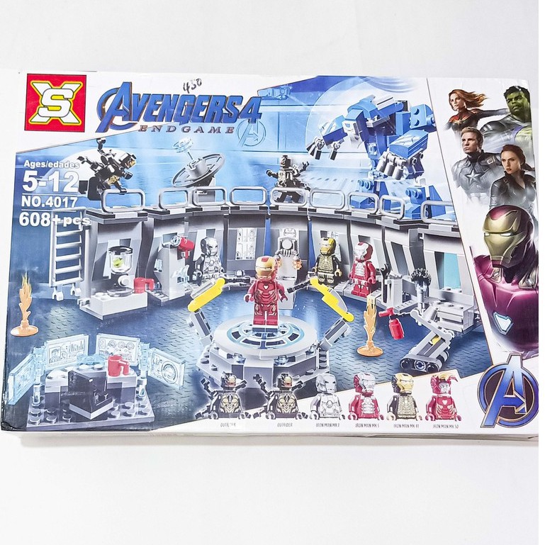 Lego - Siêu anh hùng Avengers SX4017/11260 : Phòng Chứa Giáp Của Người sắt Iron Man 608 mảnh