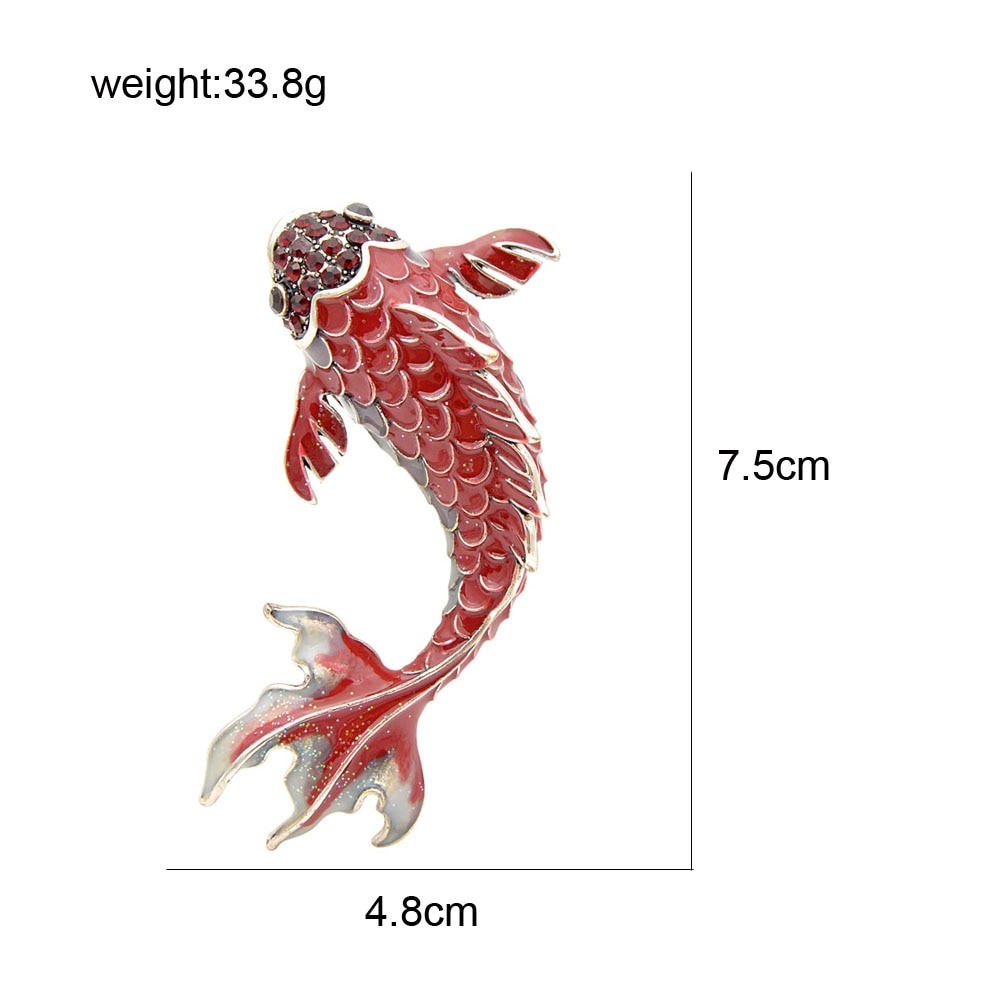 Ghim cài áo hình cá chép thời trang cho nữ