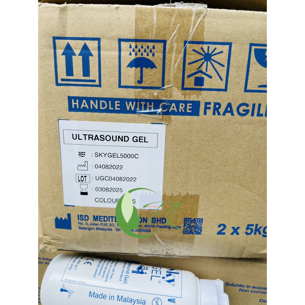 Gel Siêu Âm, Gel Lạnh Triệt Lông SKY Màu Trắng  Can 5kg , Hàng Công Ty