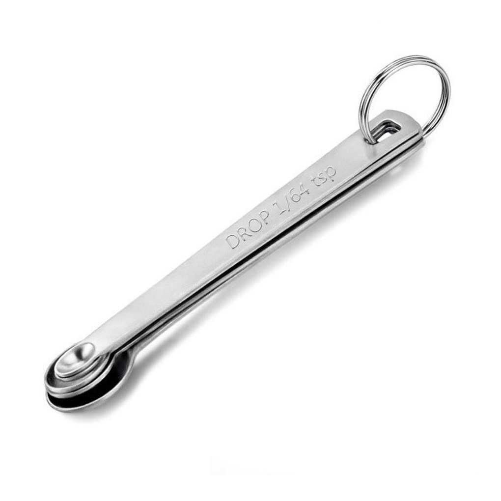 5 Piece Measuring Spoon Set Seasoning Mirror Polished Handled Sugar Juice Teaspoon Kitchen Tools Gadgets Utensils with
