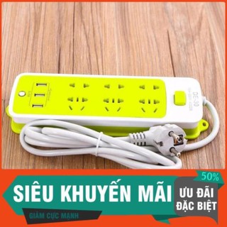 Ổ Cắm Điện Đa Năng USB Xanh