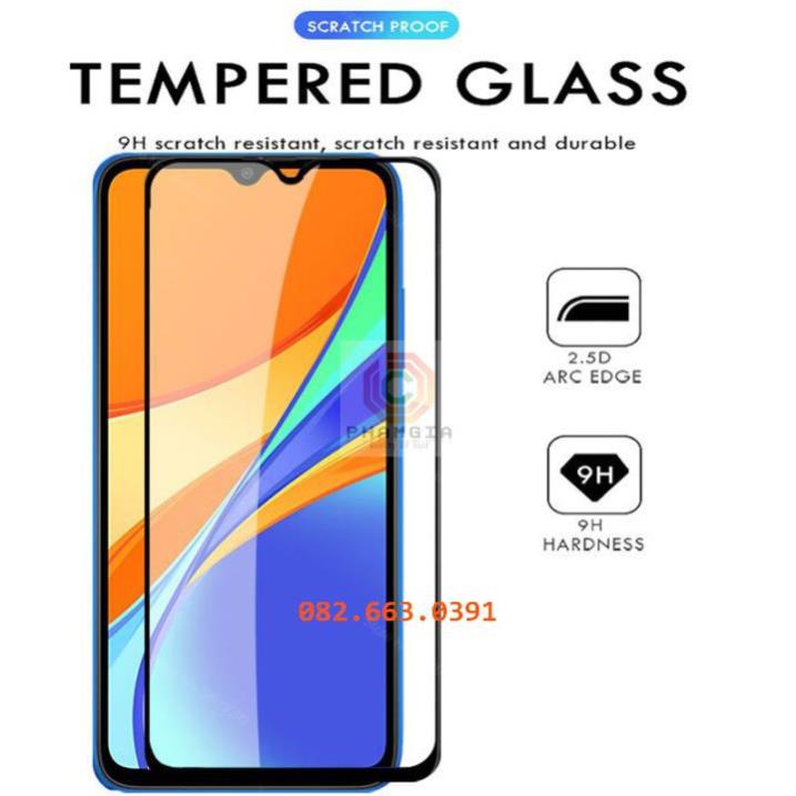 Kính cường lực Xiaomi Redmi 9C/ Redmi 9C NFC/ Redmi Poco C3  full màn hình, không chấm liti