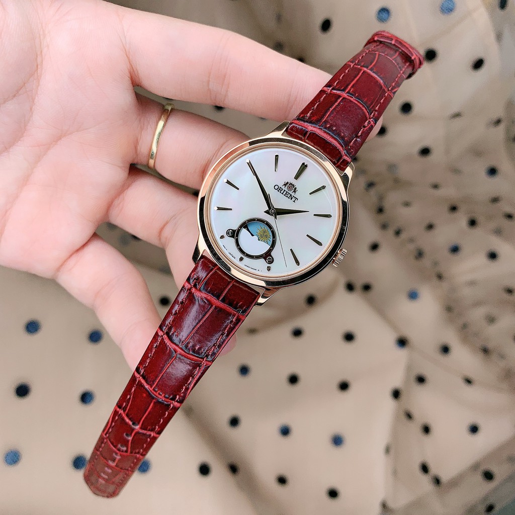Đồng Hồ Nữ ORIENT Sun and Moon Classic RA-KB0002A10B Chính Hãng Tặng Dây Da Cao Cấp