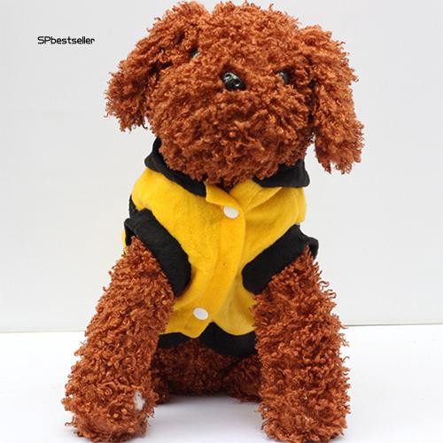 Áo hoodie in hình chú ong dễ thương dành cho thú cưng