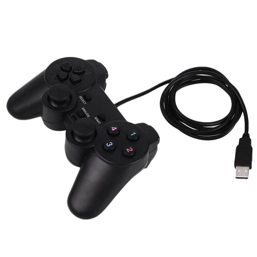 Tay cầm chơi game cao cấp cực nhạy kiểu dáng Playstation giá rẻ gắn cổng USB trên PC - gamepad - joystick - controller