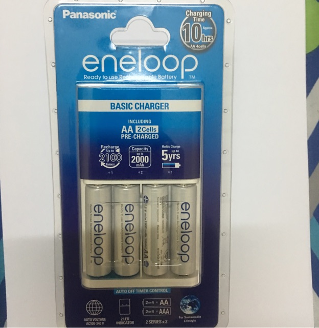 Bộ Sạc Pin AA Kèm 4 Pin Eneloop 2000 mah BQ-CC51