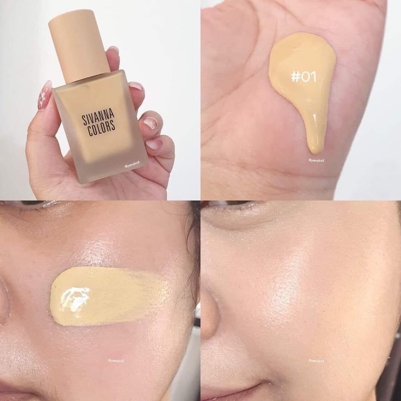 Kem Nền SIVANNA SILKY MATTE COVERAGE FOUNDATION SPF15 (HF118)